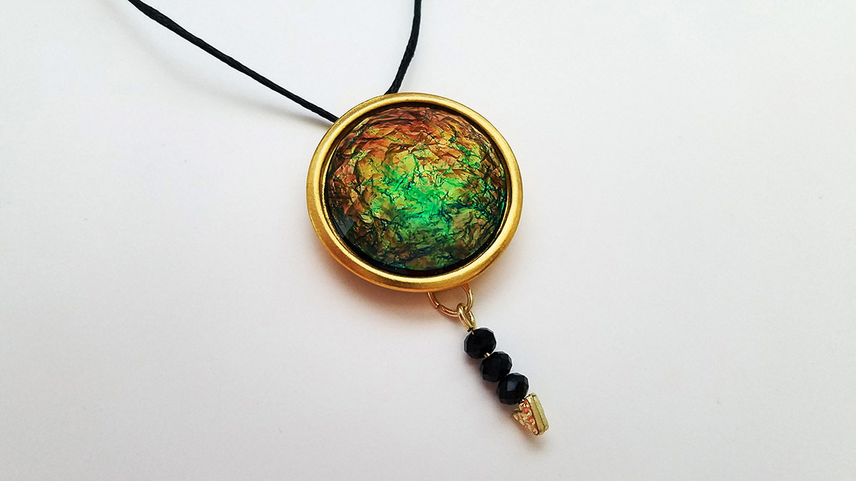 Iridescent Slider Bead Collection Necklace