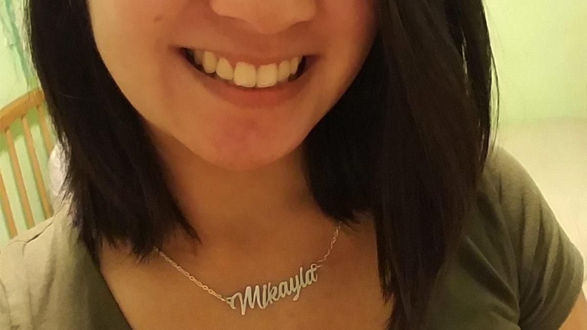 Name Necklace Display