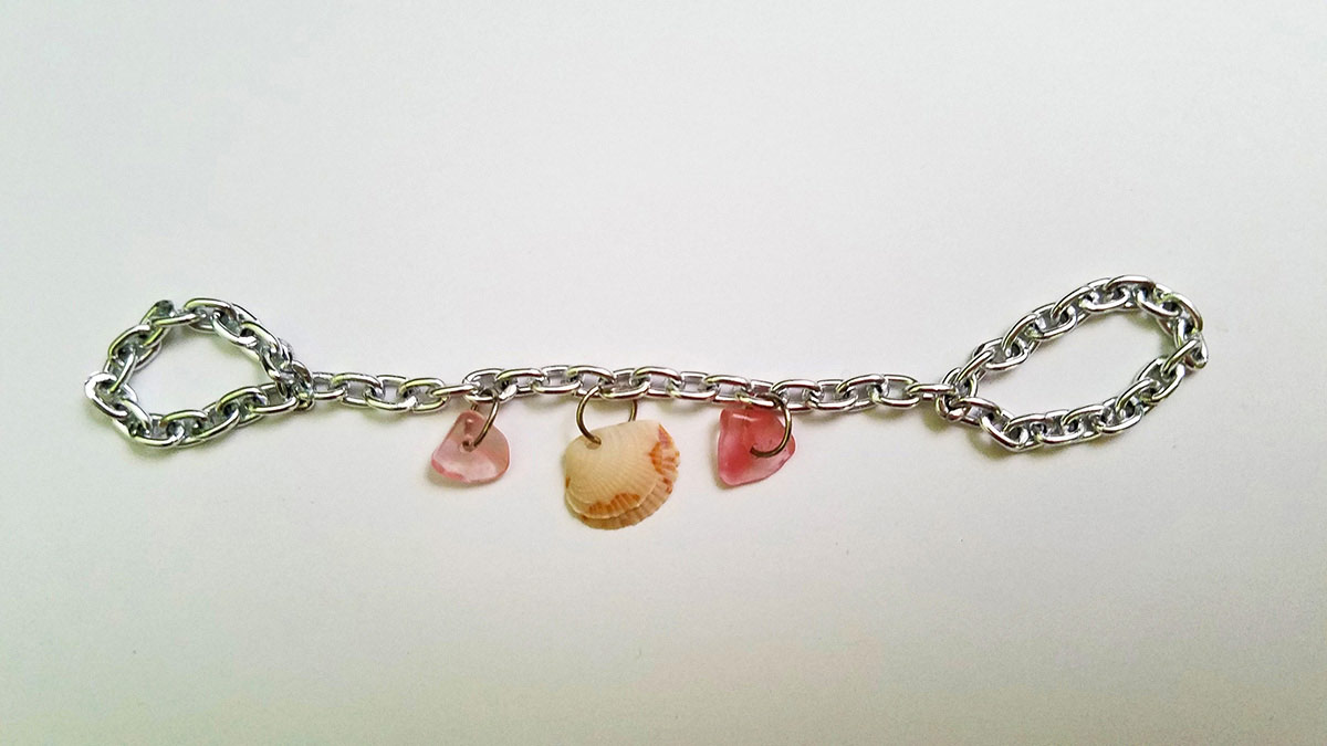 Pink Shell Collection Chain Ring