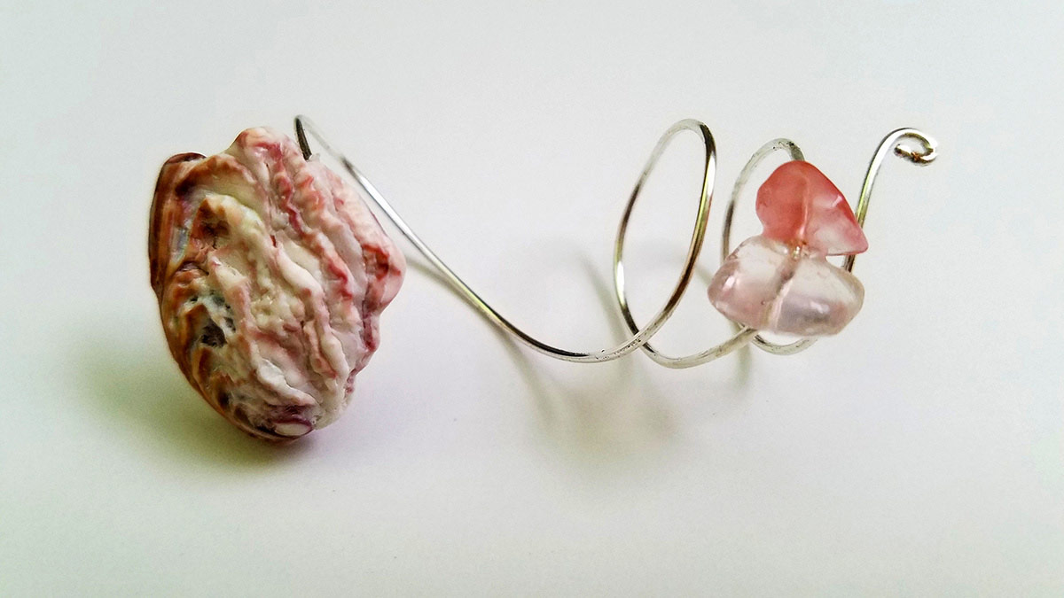 Pink Shell Collection Wire Ring