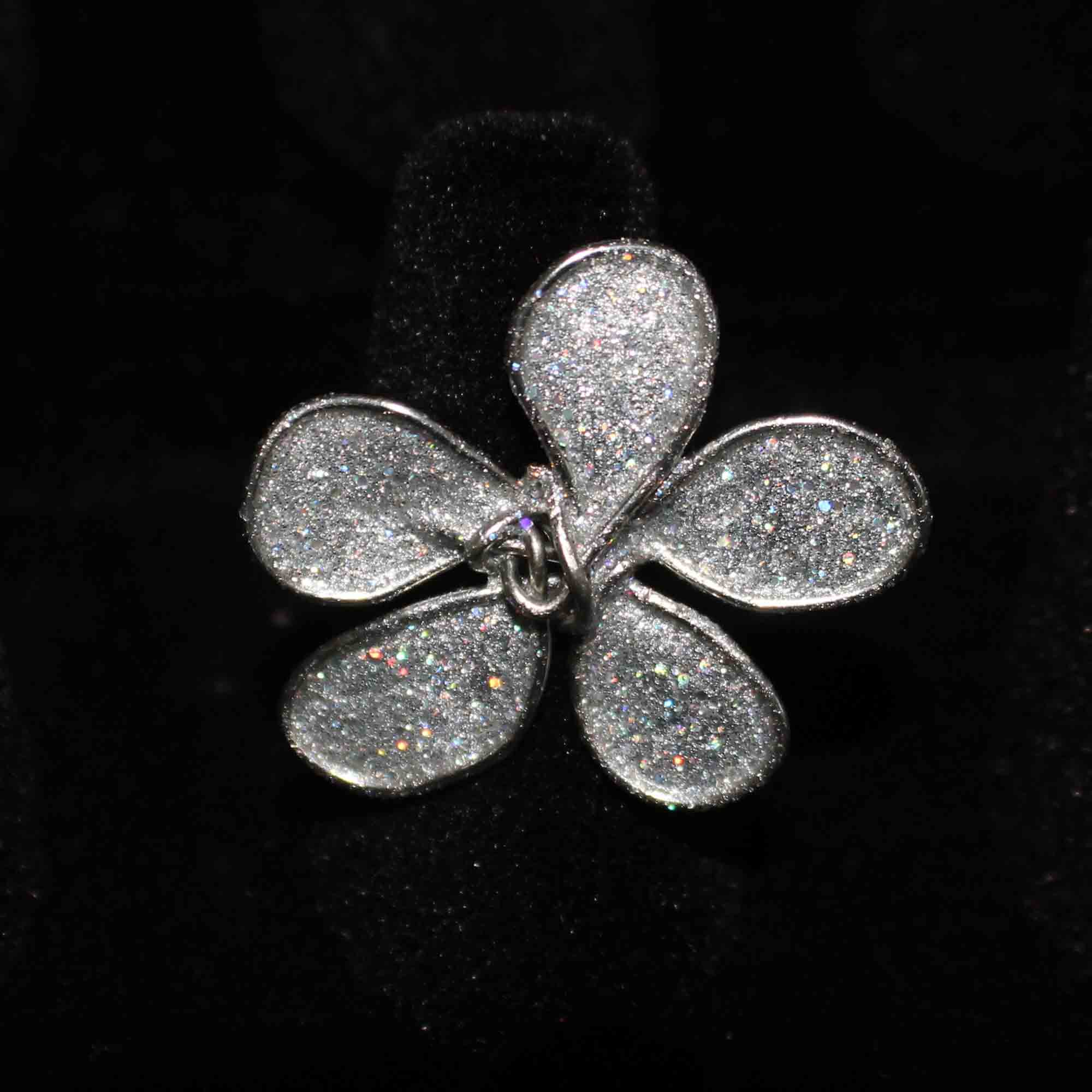 Nail Polish Flower Wire Ring