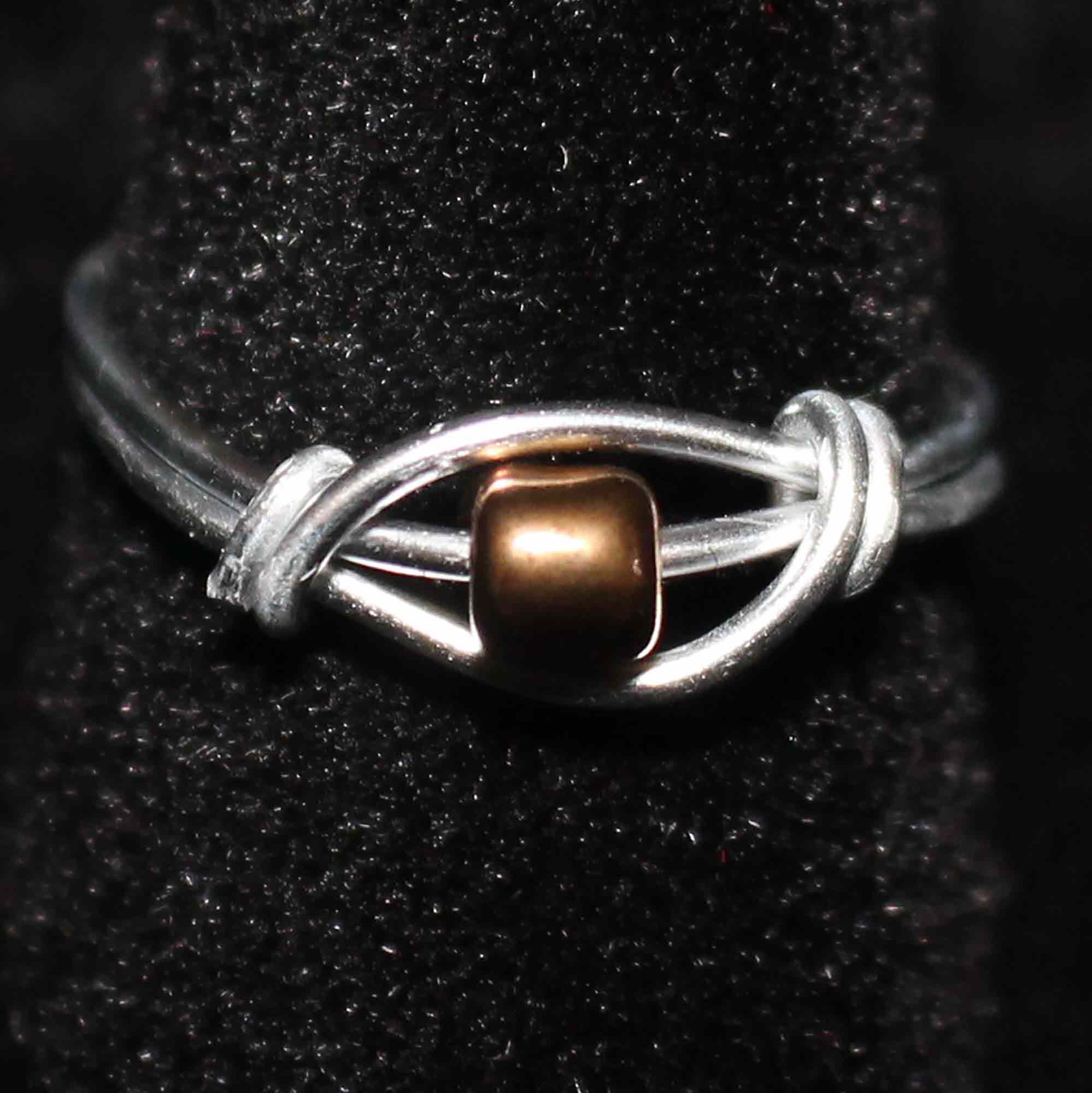 Brown Eye Wire Ring